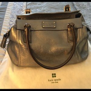 Kate Spade large metallic handbag